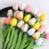 10Pcs Real Touch Tulip Artificial Flowers for Wedding & Vase Decor 3