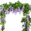 2Pcs Wisteria Hanging Vine for Wedding Arch & Garden Decor 6