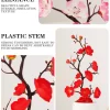 30CM Artificial Cherry Plum Blossom Silk Tree for Wedding Party Home Decor 3