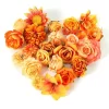 Autumn Orange Silk Artificial Flowers for Home, Garden & Wedding Decor 6