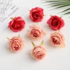 2/10PCS Silk Rose Flower Heads – DIY Artificial Flowers for Wedding, Home 3