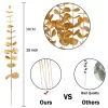 5PCS Artificial Gold Eucalyptus Branch Stems for Wedding Greenery Decoration 4