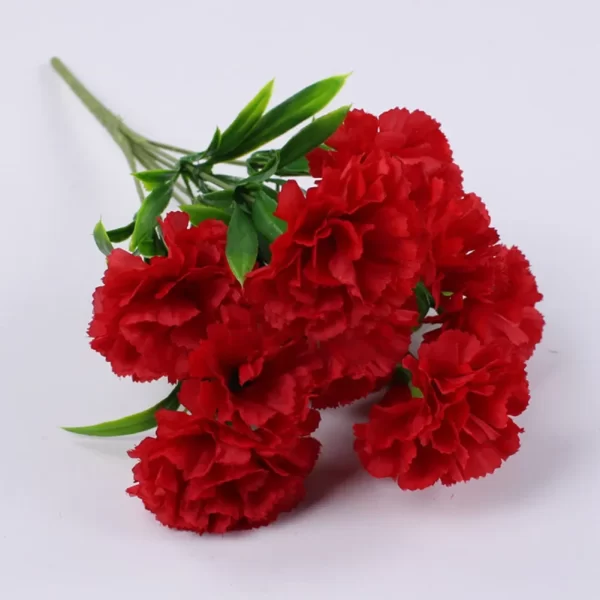 11-Head Carnation Artificial Flowers for Home & Party Decor 1