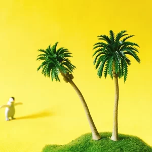 12Pcs Mini Coconut & Bamboo Trees for DIY 1