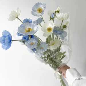 High-Quality Artificial Poppy - Silk Flowers for Home & Wedding Decor 1