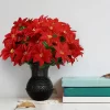 2 Bundles Poinsettia – Christmas Faux Flowers for Decor 2