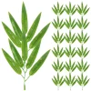 30Pcs Faux Bamboo Leaves for Crafts 4