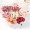 6PCS Mini Carnation Artificial Silk Flowers for Wedding Wreath Scrapbooking DIY 2