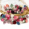 10/20Pcs 3.5CM Silk Rose Heads for DIY Garland & Wedding Decor 4