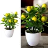 Artificial Lemon Bonsai Potted Plant 3