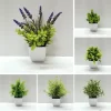 New Mini Fake Potted Flowers Bonsai Table Decor 3