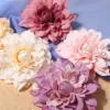 5PCS Dahlia Artificial Flower Heads for Wedding DIY Wreath Craft Decoration 4