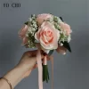 Artificial Roses & Baby’s Breath Bouquet for Wedding & Table Decoration 4