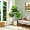 70/103cm Artificial Ficus Tree with Banyan Leaves 5