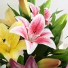 41CM Artificial Lily Silk Flower Bouquet for Home Living Room DIY Gift Decor 3