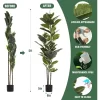 5ft Artificial Rubber Tree 3