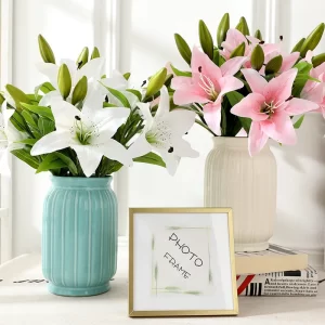 41cm Silk Lily Bouquet for DIY Gifts & Fresh Home Decor 1