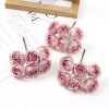 6Pcs 4cm Mini Silk Rose Bouquet for DIY Wreaths & Wedding Decor 5