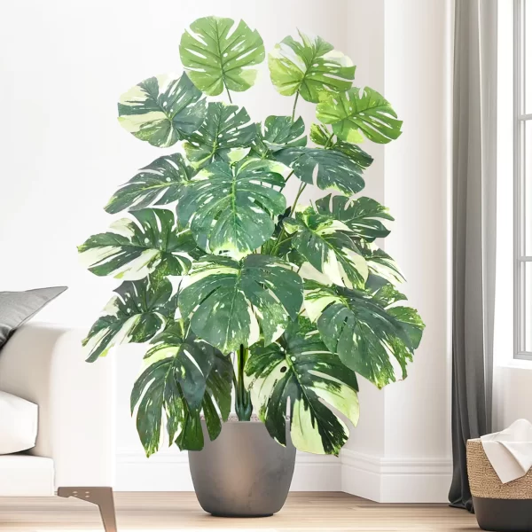 Artificial Monstera Plants Fake Palm Tree 1