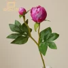 European-Style 2 Heads Simulated Peony Silk Flowers for Wedding Home Decor 6