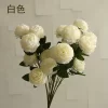 3-Head Peony Bouquet - Artificial Roses for Wedding & Home Decoration 5