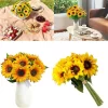 7 Heads Artificial Sunflower Bouquet 4