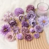 Purple Flower Heads - Artificial DIY Wedding, Birthday & Garland Decor 4