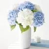 Real Touch Blue Artificial Hydrangea Branches for Wedding Floral Arrangement 3