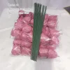 Valentine DIY Bouquet 50pcs 7cm Rose Head Glitter Artificial Flower Roses for Eternal Love Gift 4