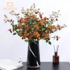 75CM Blue European Mini Rose Artificial Silk Flowers Home Table Centerpiece 4