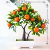 Artificial Bonsai Mandarin Orange Fruit Tree 3