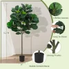 GlowSol Artificial Fiddle Leaf Fig Tree (5.2 Ft) 3