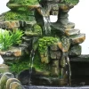 Simulation Resin Rockery Decor Fake Tree Waterfall Humidifier 3