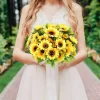 7 Heads Artificial Sunflower Bouquet 2