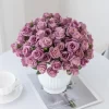 15 Heads Silk Rose Bride Bouquet - Wedding, Christmas, Valentine’s Decor 3