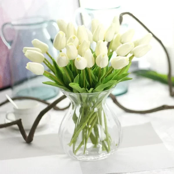 5Pcs Real Touch Tulip Bouquet for Bride, Wedding & Home Decor 1