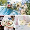 Silk Hydrangea Bouquet for Wedding & Home Table Decor 6