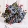 9-Head Silk Peony Bouquet 3