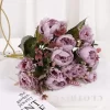 9-Head Silk Peony Bouquet 5