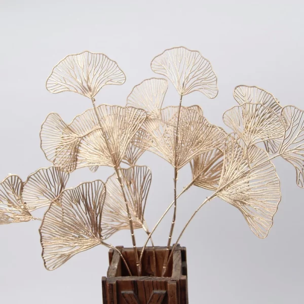 1PC Golden Ginkgo Leaf for Festive & Chic Decor 1