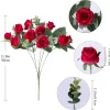 Rose & Eucalyptus Bouquet - Artificial Flowers for Wedding & Home Decor 6