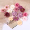 5PCS Dahlia Artificial Flower Heads for Wedding DIY Wreath Craft Decoration 3