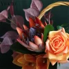 YO CHO Silk King Protea Artificial Flower for Wedding & Home Decor 2