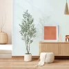 Artificial Olive Tree with White Planter 6