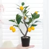 1PCS Artificial Lemon Tree Bonsai 4