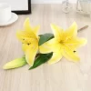 41CM Artificial Lily Silk Flower Bouquet for Home Living Room DIY Gift Decor 5