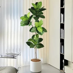 70-130cm Ficus Tree – Faux Magnolia & Monstera Branches 1