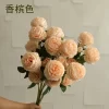 3-Head Peony Bouquet - Artificial Roses for Wedding & Home Decoration 2