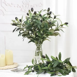 Artificial Olive Tree Branches with Fruit 1