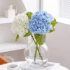 Real Touch Blue Artificial Hydrangea Branches for Wedding Floral Arrangement 2